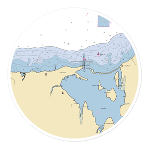 Sodus Bay Yacht Club (Sodus Point, NY) NOAA Chart Sticker