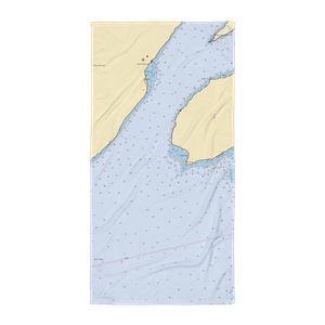 Hidden Harbor Marina (Three Mile Bay, NY) NOAA Chart Towel