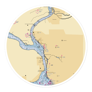 Stinger's Marina (Buffalo, NY) NOAA Chart Sticker