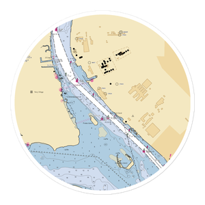 Niagara River Fishing Club (Grand Island, NY) NOAA Chart Sticker