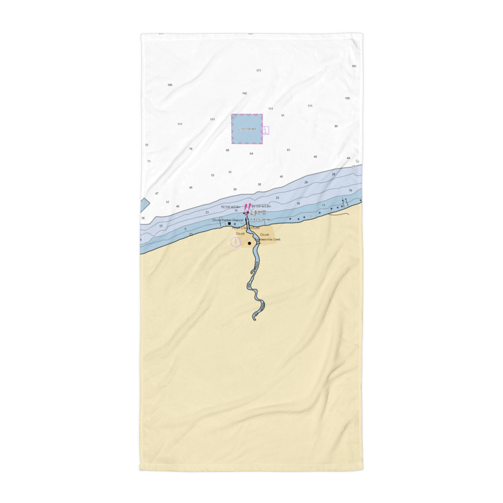 Henry's Boat Co (Olcott, NY) NOAA Chart Towel 