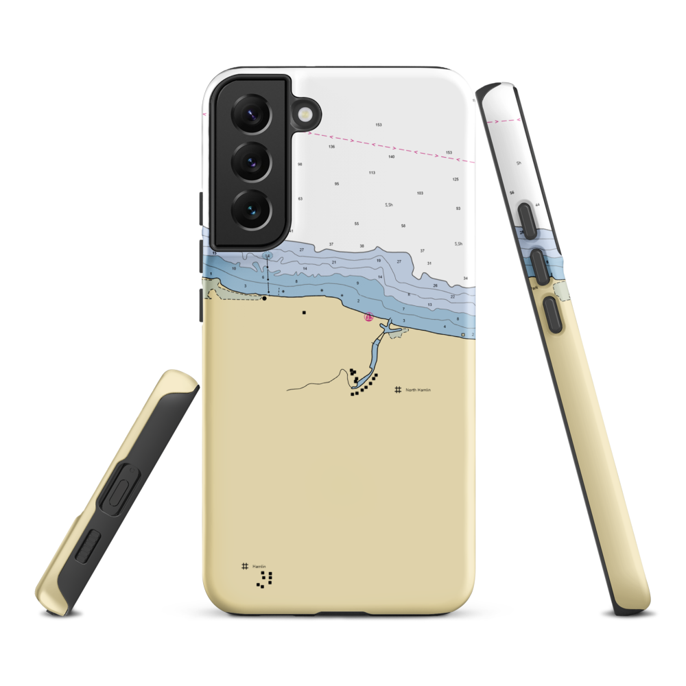 Sandy Creek Marina (Hamlin, NY) NOAA Chart Samsung Phone Case Samsung Galaxy S22 Plus model shown