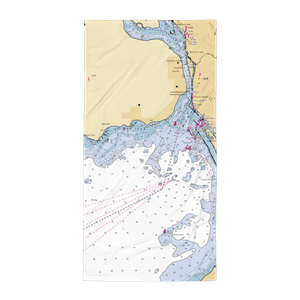 Bertie Boating Club (North Evans, NY) NOAA Chart Towel