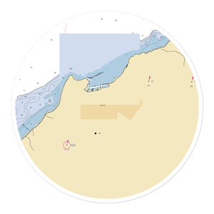 Dunkirk Yacht Club (Dunkirk, NY) NOAA Chart Sticker