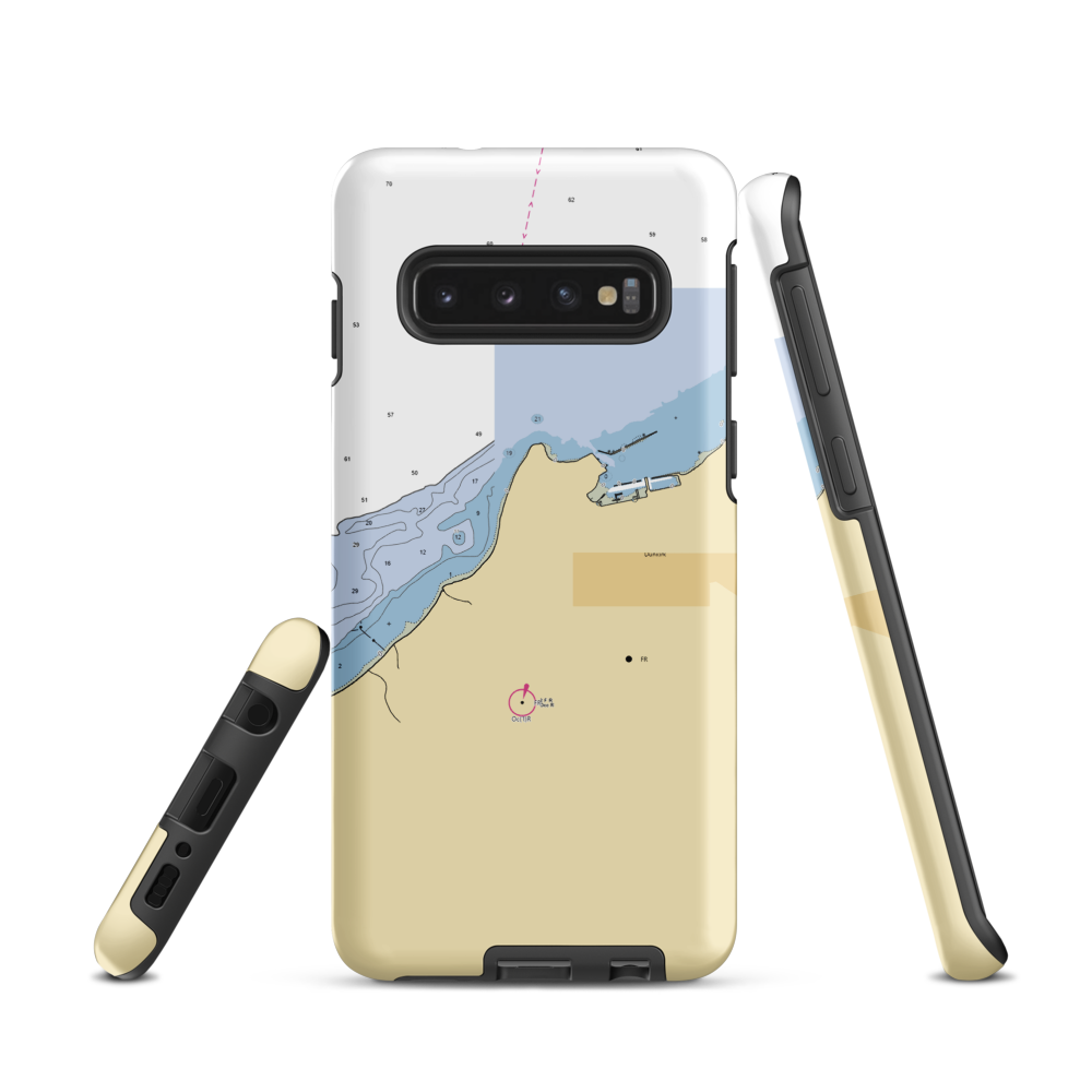 Barts Cove Marina (Dunkirk, NY) NOAA Chart Samsung Phone Case Samsung Galaxy S10 model shown