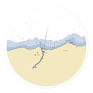 Pultneyville Mariners Club (Pultneyville, NY) NOAA Chart Sticker