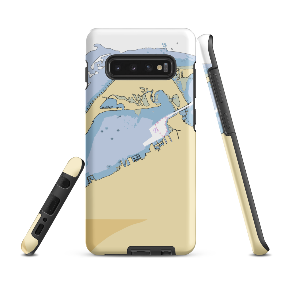 Presque Isle Yacht Club (Erie, PA) NOAA Chart Samsung Phone Case Samsung Galaxy S10 Plus model shown