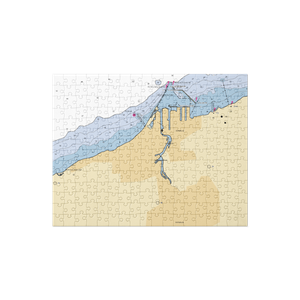 CJ Barhouse Saloon (North Kingsville, OH) NOAA Chart Jigsaw Puzzle