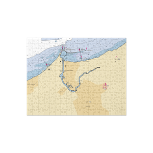 Fairport Harbor Rod & Reel Association (Grand River, OH) NOAA Chart Jigsaw Puzzle