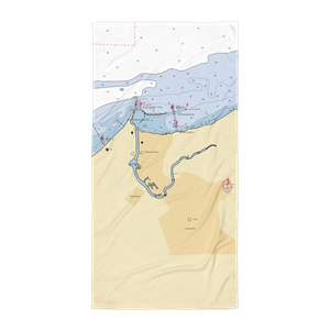 Fairport Harbor Rod & Reel Association (Grand River, OH) NOAA Chart Towel