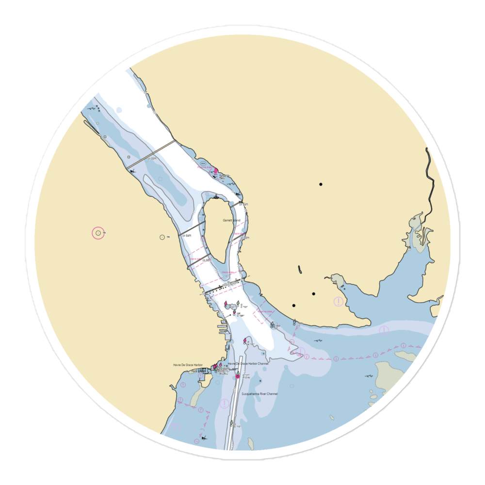 Riverwalk Marina (Perry Point, MD) NOAA Chart Sticker 