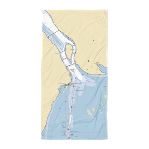 Penns Beach Marina at Heron Harbor (Perry Point, MD) NOAA Chart Towel