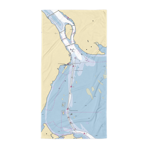 Havre de Grace City Yacht Basin (Perry Point, MD) NOAA Chart Towel