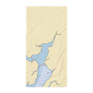 Bush River Yacht Club (Belcamp, MD) NOAA Chart Towel