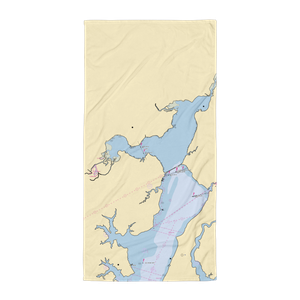 Otter Point Yacht Club (Abingdon, MD) NOAA Chart Towel