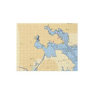 Nick's Fish House (Baltimore, MD) NOAA Chart Jigsaw Puzzle