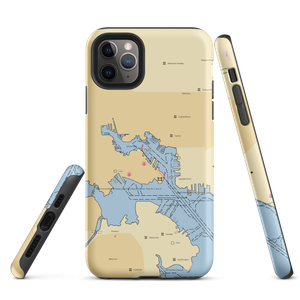 Lighthouse Point Marina (Baltimore, MD) NOAA Chart  Tough iPhone Case