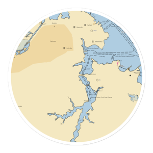 Jaws Marina (Glen Burnie, MD) NOAA Chart Sticker