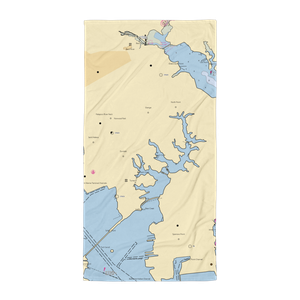 Lynch Cove Marina (Sparrows Point, MD) NOAA Chart Towel