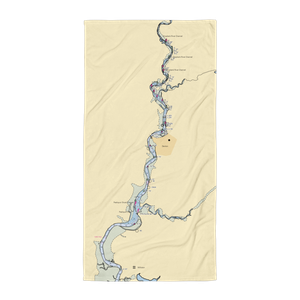 Choptank River Yacht Club (Templeville, MD) NOAA Chart Towel