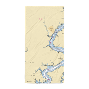 Chester River Yacht Club (Chestertown, MD) NOAA Chart Towel