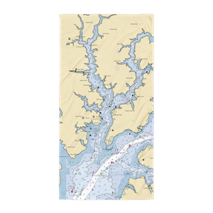 Lankford Bay Marina (Rock Hall, MD) NOAA Chart Towel