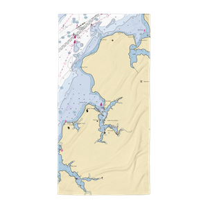 Green Point Landing (Worton, MD) NOAA Chart Towel