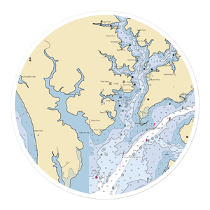 Long Cove Marina (Rock Hall, MD) NOAA Chart Sticker