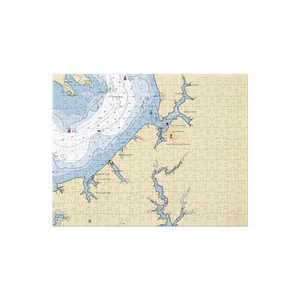 Little Queenstown Creek Dock (Queenstown, MD) NOAA Chart Jigsaw Puzzle