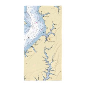 Little Queenstown Creek Dock (Queenstown, MD) NOAA Chart Towel