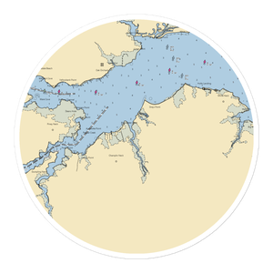 Bay Colony Community Yacht Club (Frankford, DE) NOAA Chart Sticker