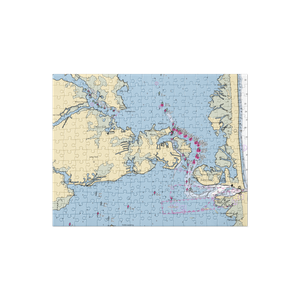 Malone's Bayside Marina (Ocean View, DE) NOAA Chart Jigsaw Puzzle