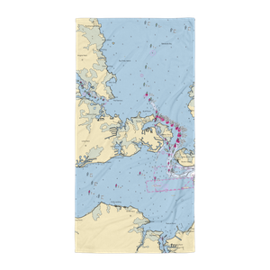 Malone's Bayside Marina (Ocean View, DE) NOAA Chart Towel