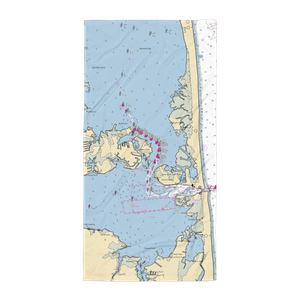 Seaside Bar and Grill (Ocean View, DE) NOAA Chart Towel