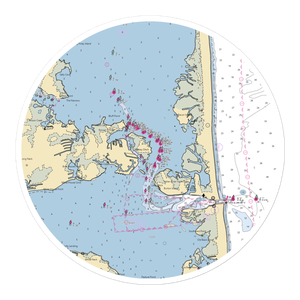 Seaside Bar and Grill (Ocean View, DE) NOAA Chart Sticker