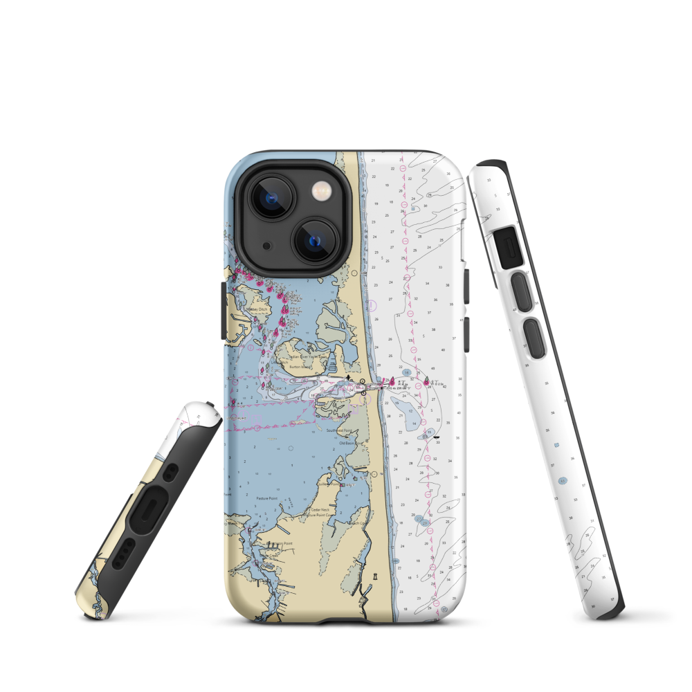 South Shore Marina (Ocean View, DE) NOAA Chart  Tough iPhone Case iPhone 13 mini model shown