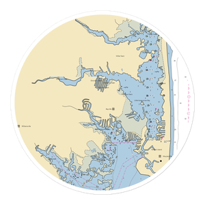 Bayville Marina (Fenwick Island, DE) NOAA Chart Sticker