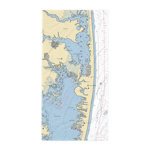 142nd St. Marina (Fenwick Island, DE) NOAA Chart Towel