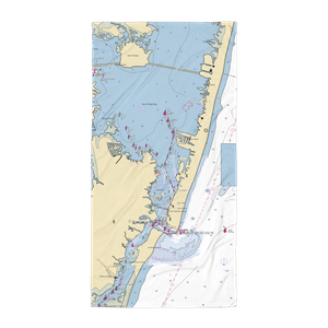 14th Laguna Vista (Ocean City, MD) NOAA Chart Towel