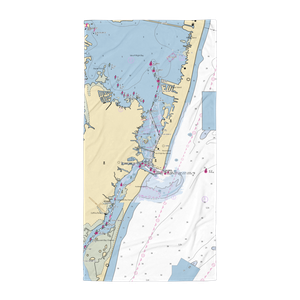 Ocean City Fishing Center (Ocean City, MD) NOAA Chart Towel