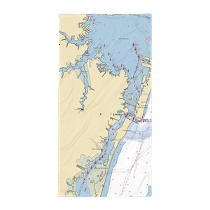 Sunset Marina (Ocean City, MD) NOAA Chart Towel