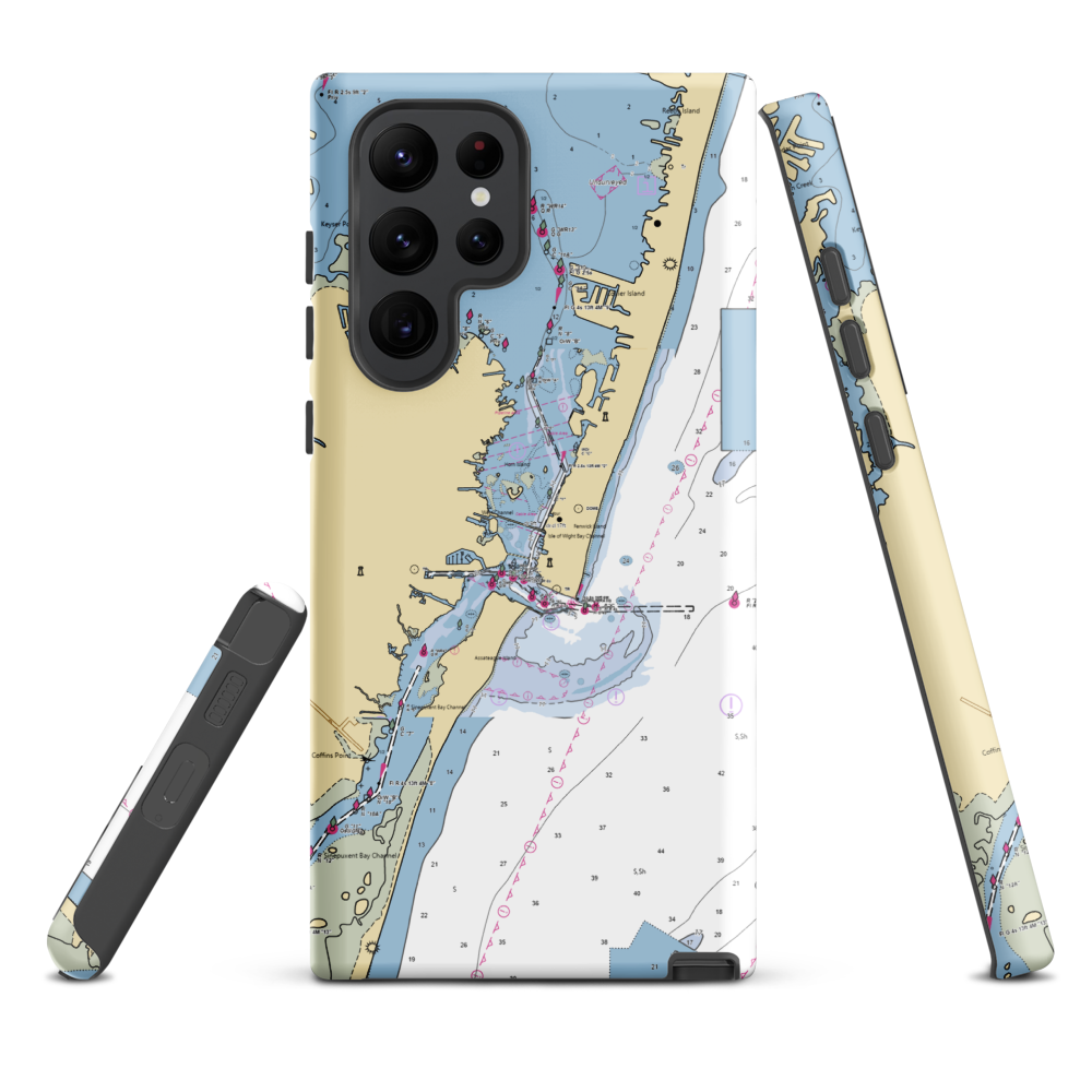 Anglers Restaurant & Marina (Ocean City, MD) NOAA Chart Samsung Phone Case Samsung Galaxy S22 Ultra model shown