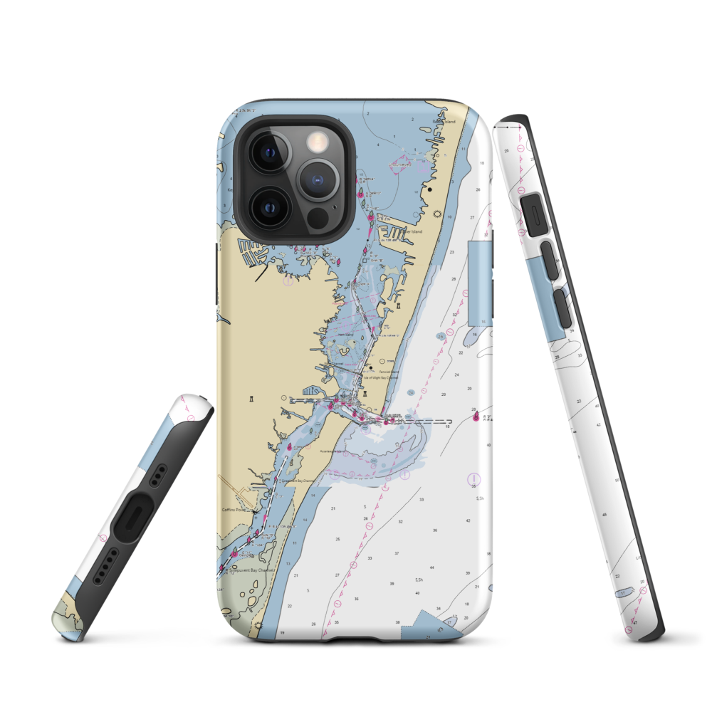 Talbot Street Pier (Ocean City, MD) NOAA Chart  Tough iPhone Case iPhone 12 Pro model shown