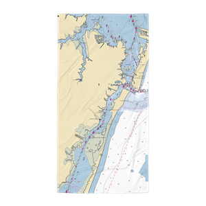 Marsh Harbour Yachting Center (Ocean City, MD) NOAA Chart Towel