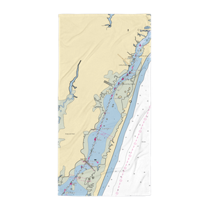 Frontier Town Campground (Ocean City, MD) NOAA Chart Towel