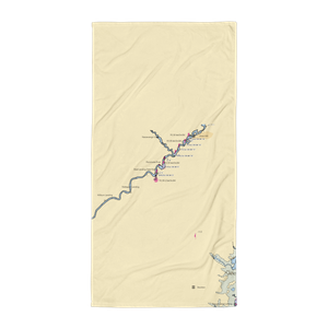 Shad Landing Marina (Girdletree, MD) NOAA Chart Towel