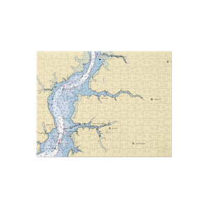 Suicide Bridge Restaurant & Marina (Secretary, MD) NOAA Chart Jigsaw Puzzle