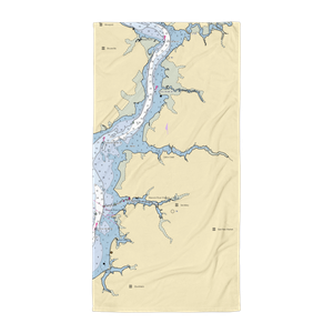 Suicide Bridge Restaurant & Marina (Secretary, MD) NOAA Chart Towel