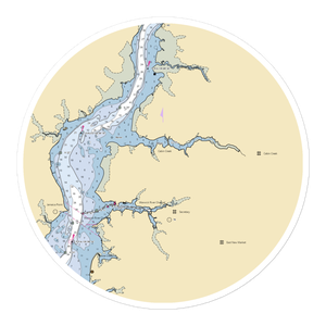 Suicide Bridge Restaurant & Marina (Secretary, MD) NOAA Chart Sticker