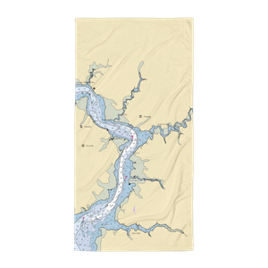 Choptank Towne Yacht Basin (Bethlehem, MD) NOAA Chart Towel